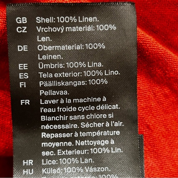 Cos V Neck Linen Short Sleeve Tee - Picture 5 of 8